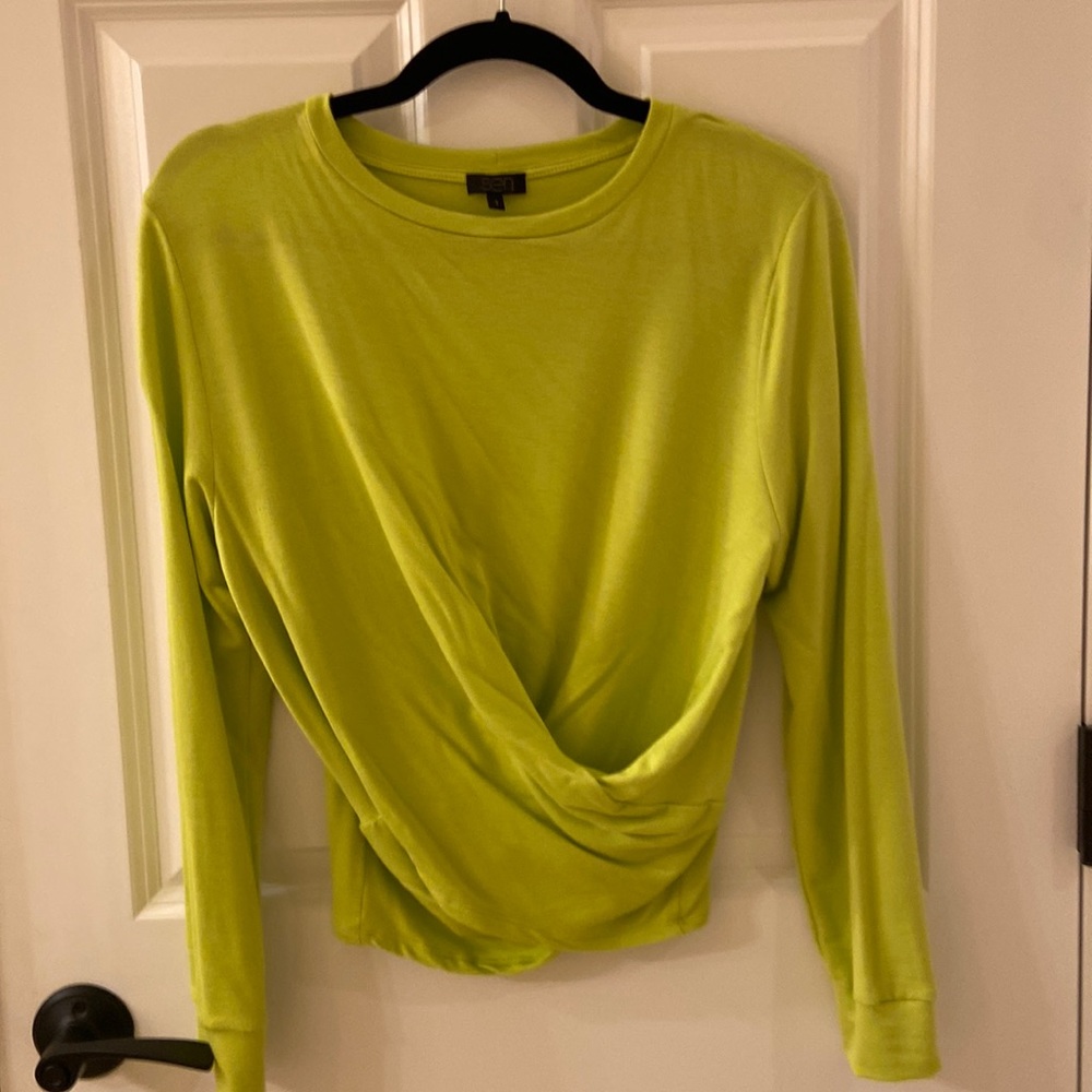 SEN long sleeve drape top. Size 1 (XS/S).